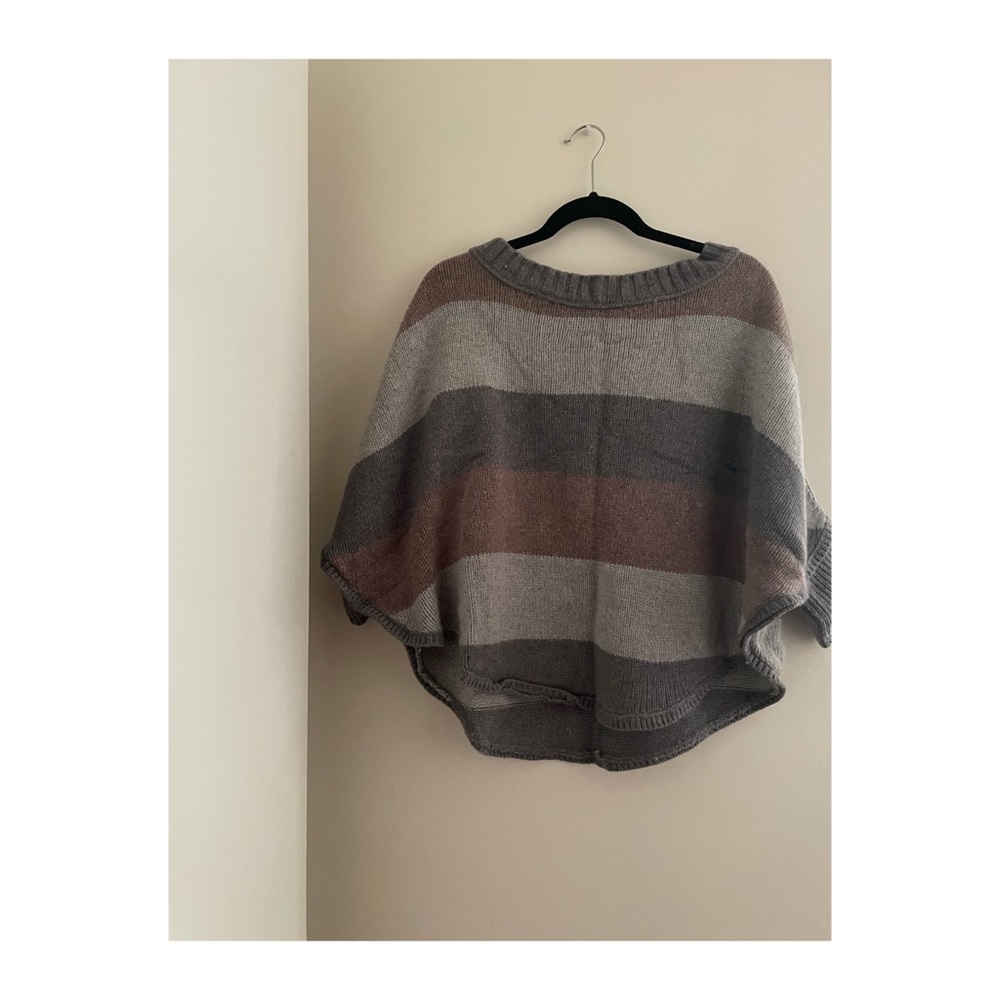 LOFT Knitted Striped Poncho!